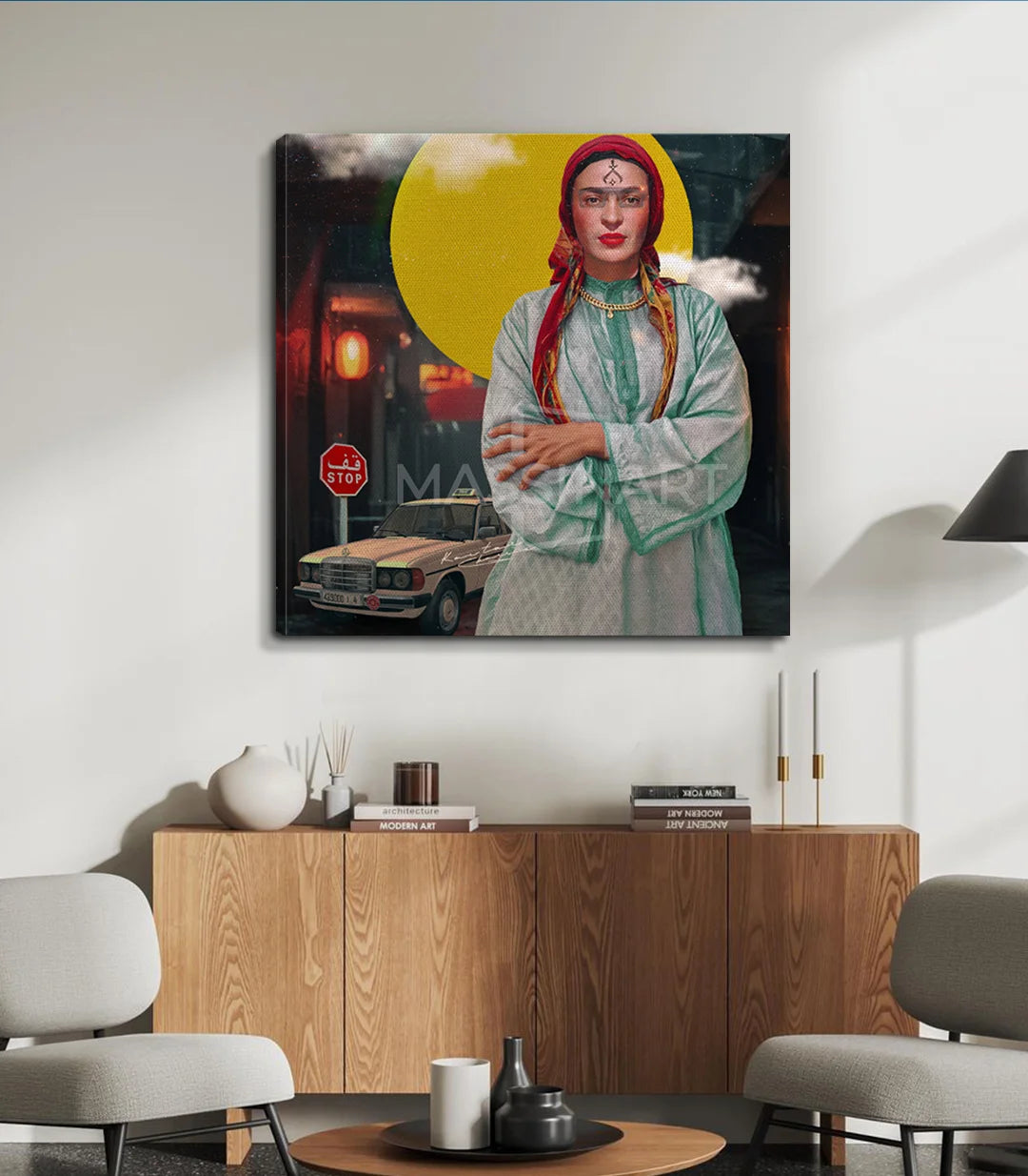 aicha lagrima - signé par l'artiste Kawtar BRZ.